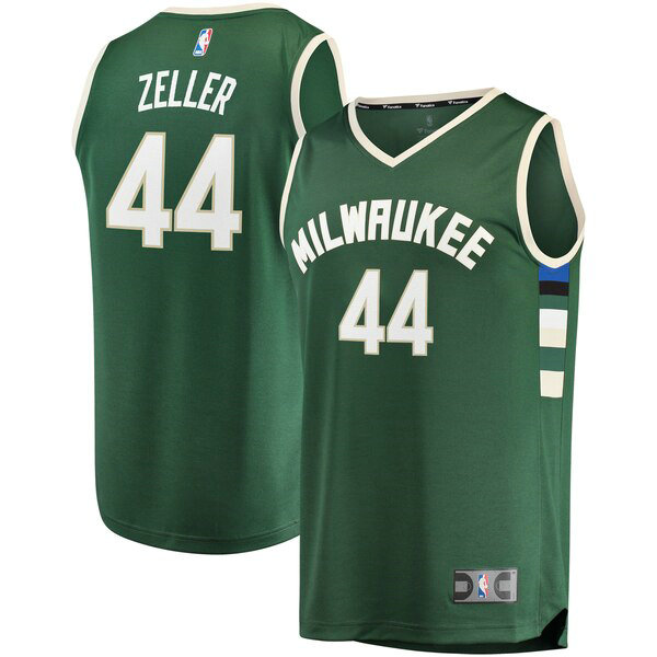 Maillot Milwaukee Bucks Homme Tyler Zeller 44 Icon Edition Vert